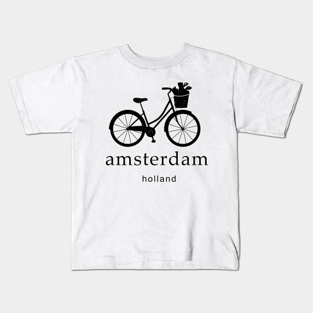 Amsterdam Kids T-Shirt by valentinahramov